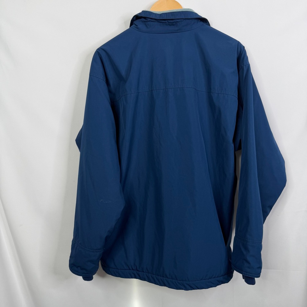 VTG Patagonia Mens Shelled Synchilla Jacket Navy Blue Fleece Lined Bomber M - Picture 5 of 10
